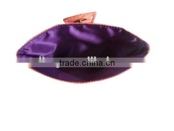 2016 new arrival high quaility satin evening cosmetic bags for Lady