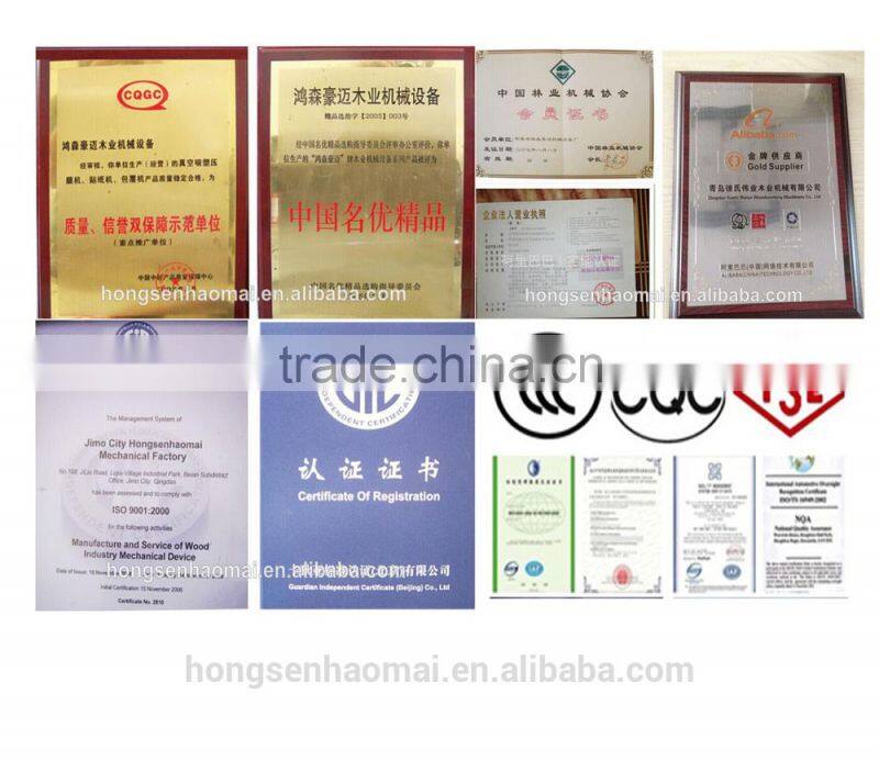 promotion machine laminating decorative film on plywood