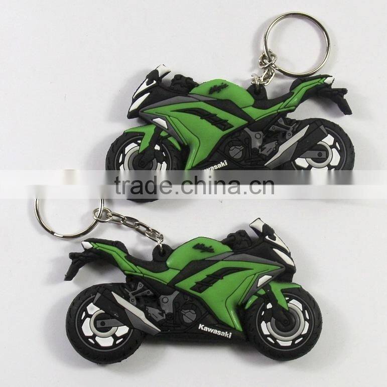 Guangzhou factory promotional soft pvc 3d key chain / pvc plastic key ring