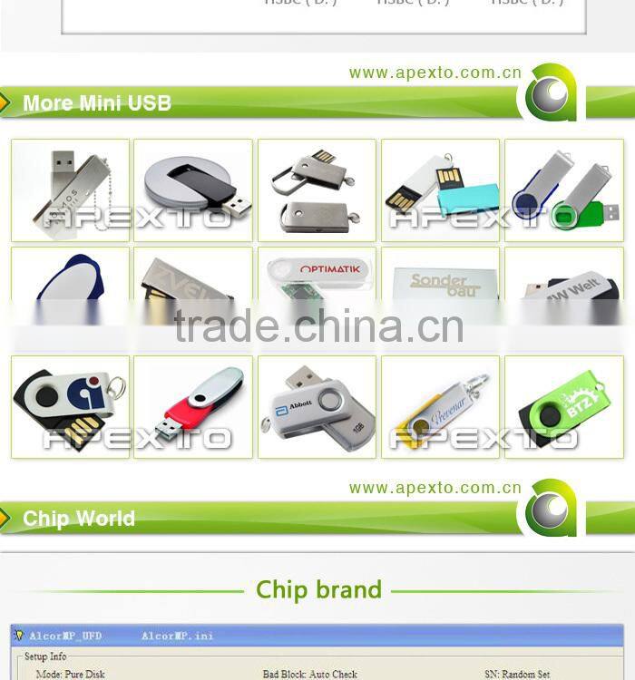 Promotional cheapest metal and plastic swivel USB customized logo printing