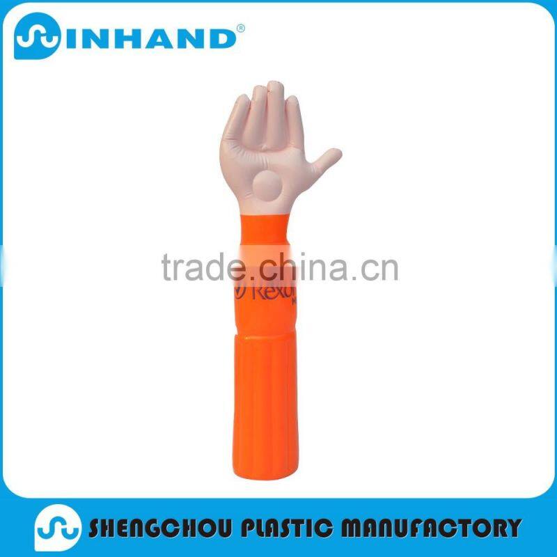 2016Manufacturers selling EN71-1-2-3 Eco-friendly PVC Inflatable yellow hand/giant inflatable hand/inflatable middle finger hand