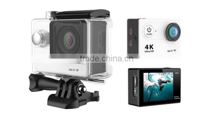 4K action camera 2-inch screen 1080p 60fps underwater mini h9 camera