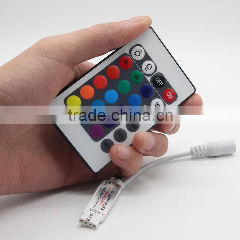 factory price high quality mini rf 24 key rgb controller