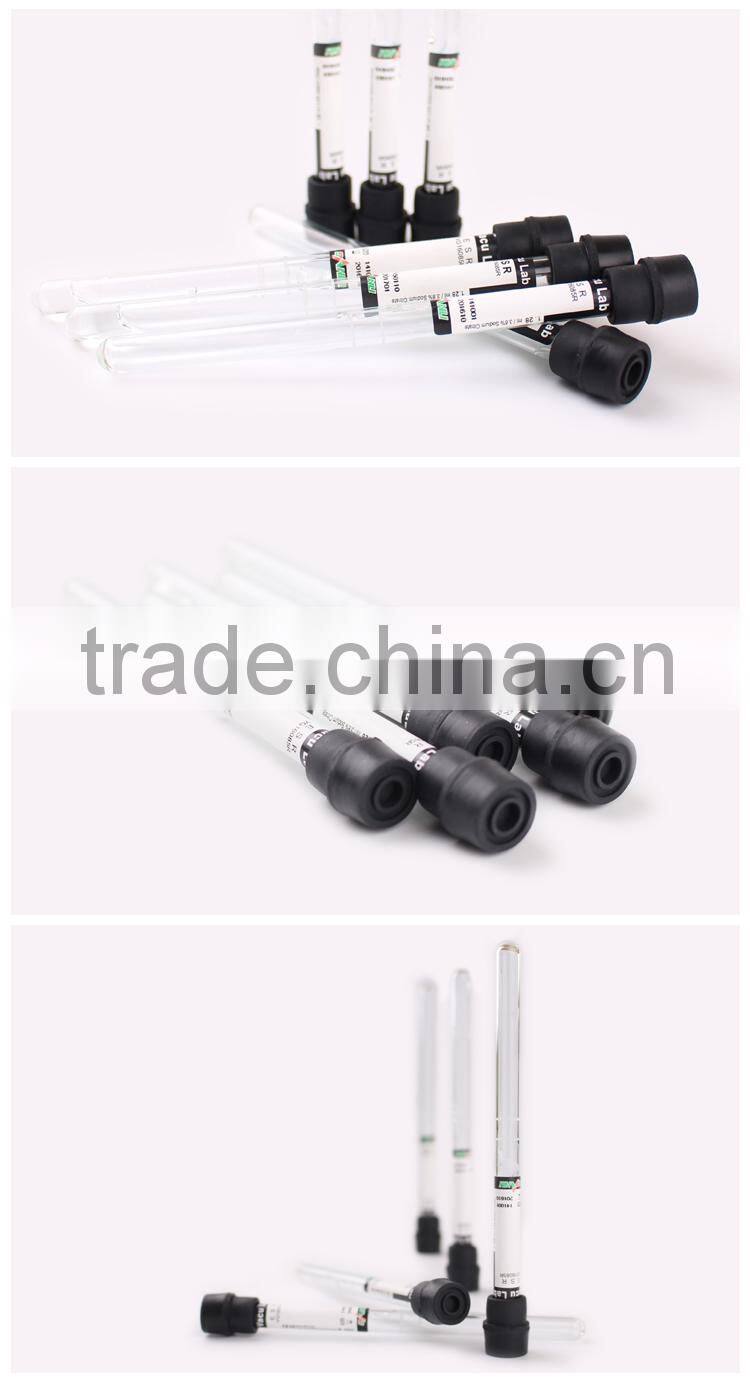 Automatic custom blood collection ESR tube black cap