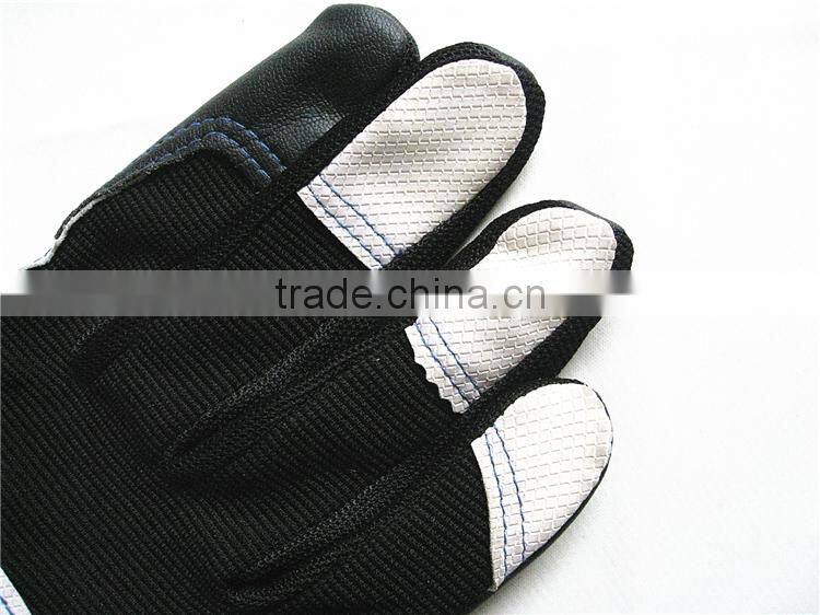 2015 Newest Hot Sale 7w Fashion Safety Work PU Magic Stretch Gloves