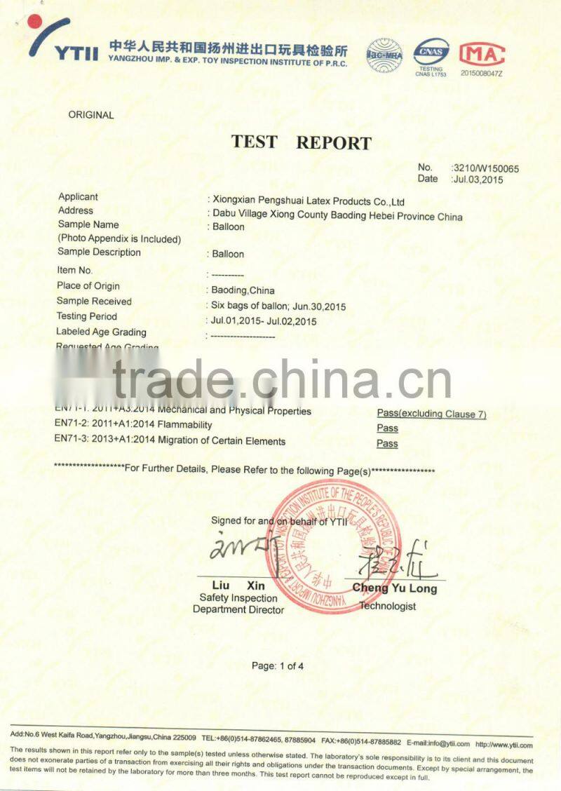 tansparent balloons with customized logo for festival