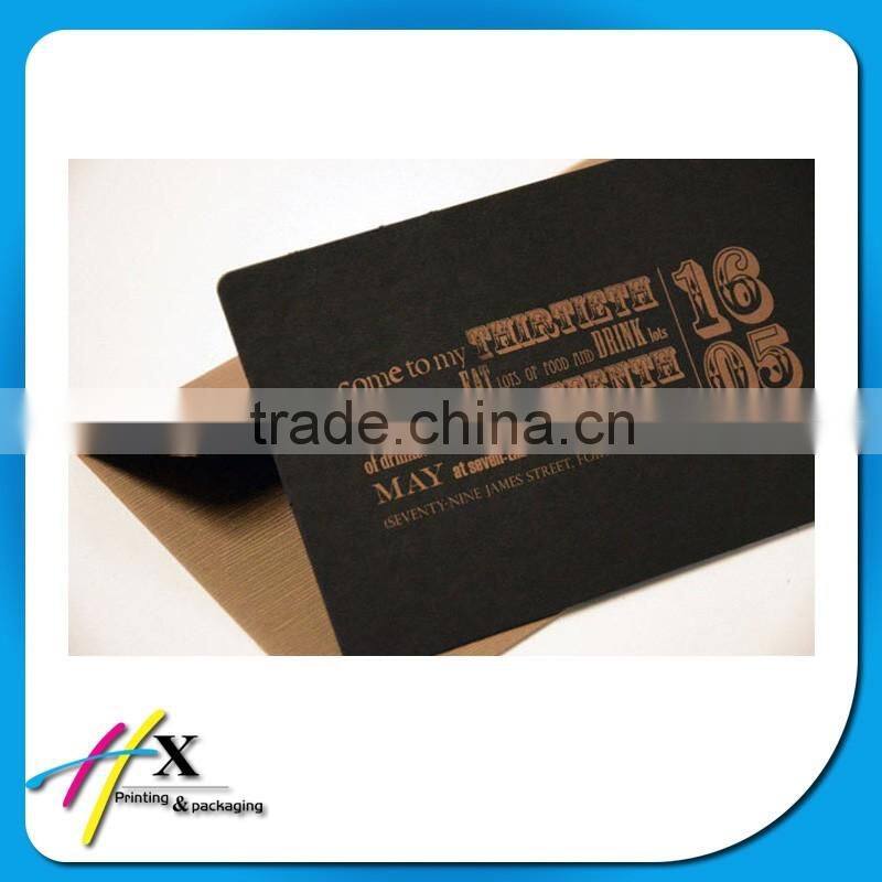 wholesale paper black brochure for advertisement hot sale