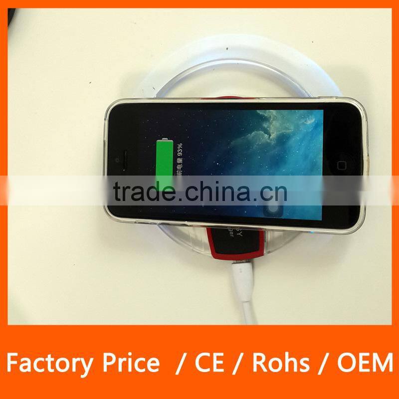 New Hot Selling Ultra Thin High Speed Wireless Charger Coil Charger for Samsung Galaxy S6 Edge