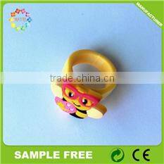 Good Quality Promotional Pvc Unique Finger Rings for Kids
