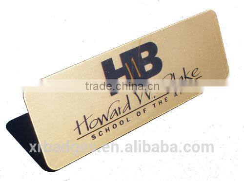 Aluminum badge for Company name with 3D logo