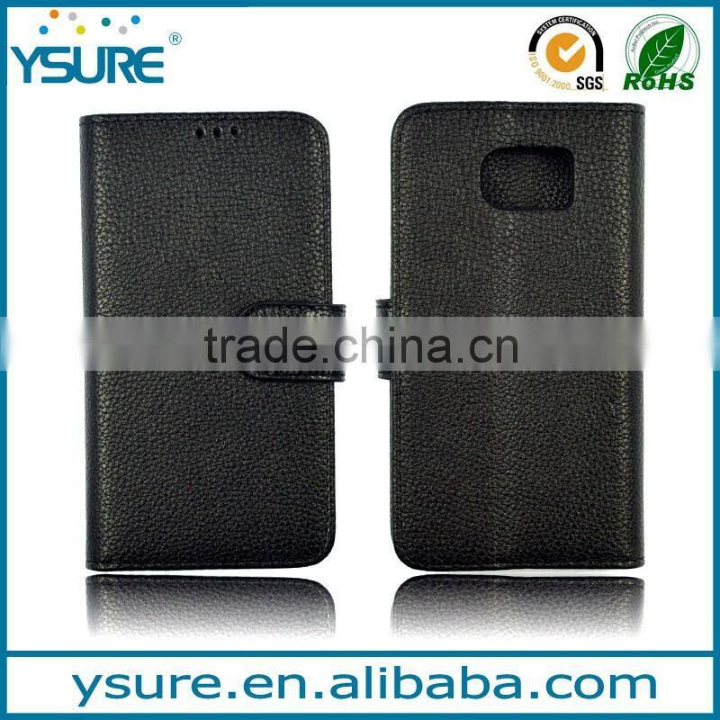 High quality litchi pattern pu leather case for Samsung galaxy j1