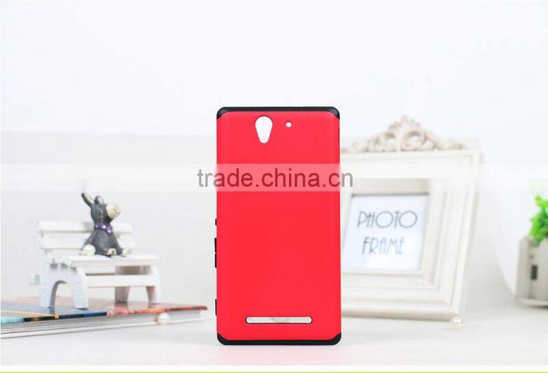 2014 LZB wholesale PC+TPU Phone case for Sony xperia c3,for Sony Xperia C3 case