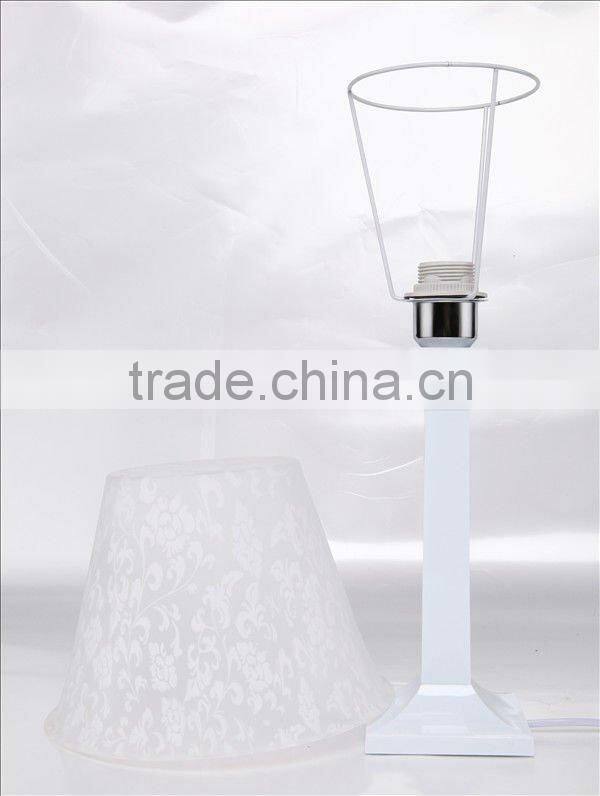 Clear crystal bedside table lamp