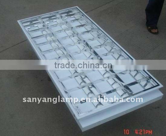 T8 recessed gride lamp fixture for fluorescent tube