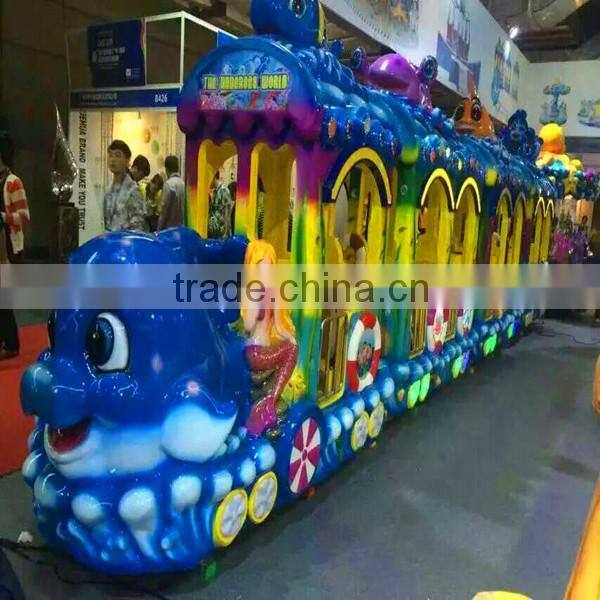 Animal track train amusement park ocean track train rides