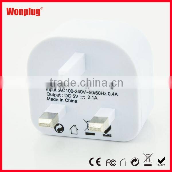 CE ROHS Active Usb Universal Travel Adapter With Usb Charger For UK