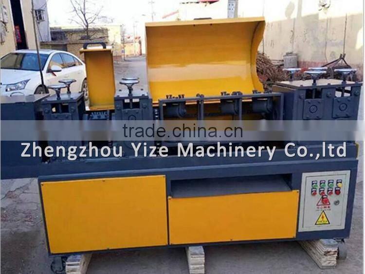Metal tube straightener , building steel pipe sscaffold straightening machine