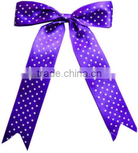 Porka dots Satin ribbon bows dot decoration bow for dolls or clothes decorative craft