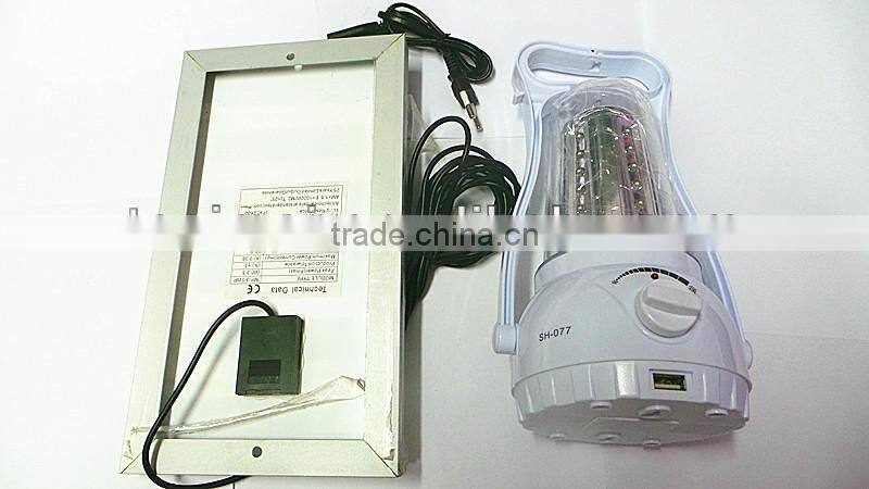Portable Solar camping light, LED rechargeable hurrucane lamp
