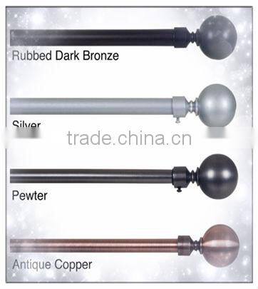 Black Gold Decorative Curtain Rod