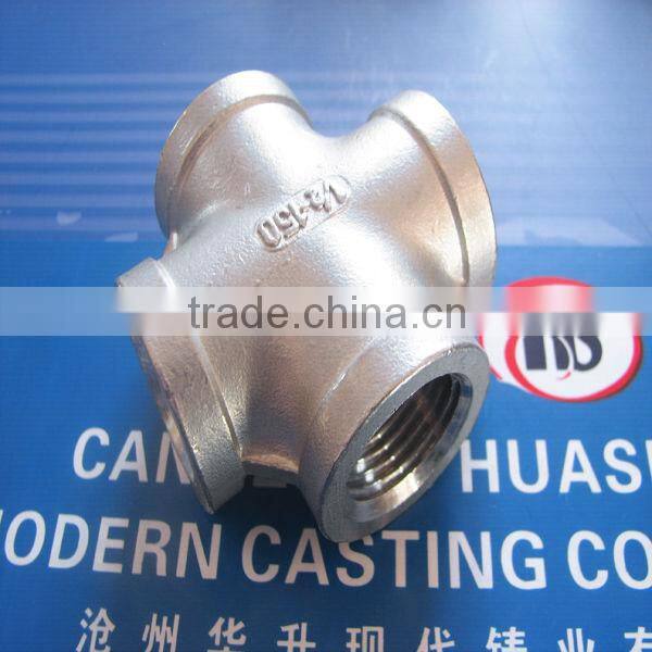 stainless steel cross NPT DIN PT PS