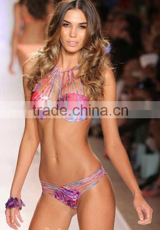 New design High Waisted Bikini floral prints Summer Beach Bikini sexy beach bikini