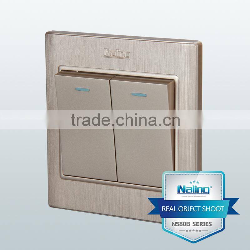2 gang 2 way electric wall switch house light switch