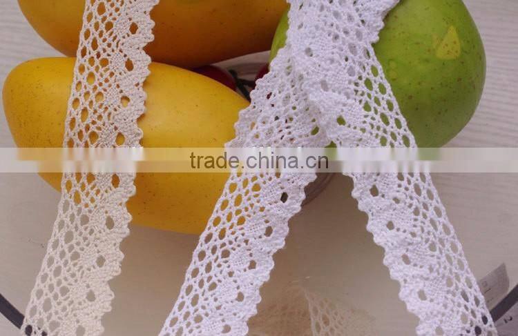 2016 african guipure Cotton ribbon trim crochet accessories lace 250201