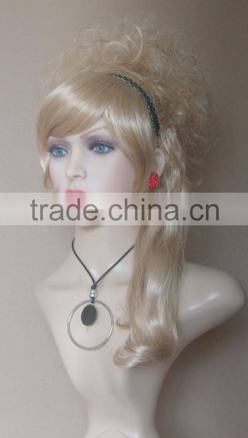 Female makeup jewelry display mannequin wig display