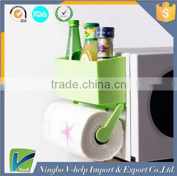 5 in 1 Magnetic Fridge Storage Organiser Set Kitchen Rack Shelf Hook Tissue Paper Towel, fridge magnets