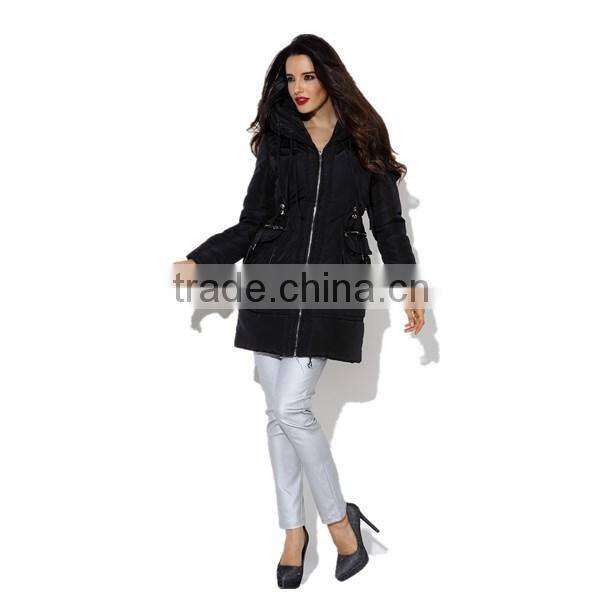 Pretty steps high quality Lightweight enough with zipper big pockets A-Line Down Coat winter 2015
