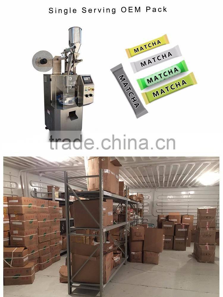 Matcha Green Tea Powder Supplement Packaging Matcha Pouch