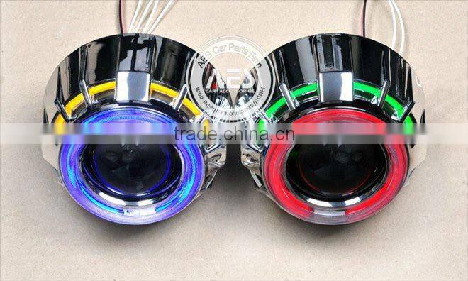 factory wholesale price headlight H4 h7 automotive bixenon hid projector len H1 mini dual angeleye