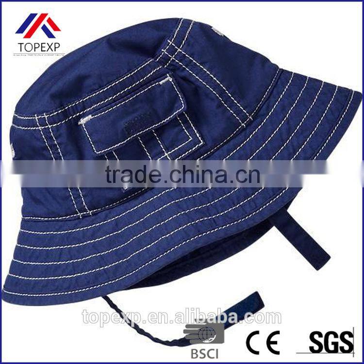 high quality hot sale custom bucket hat with string for children