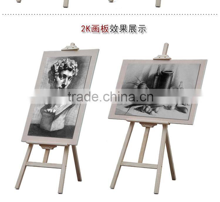in stock 1.4m pine wood easel cheap easel stand wholesale