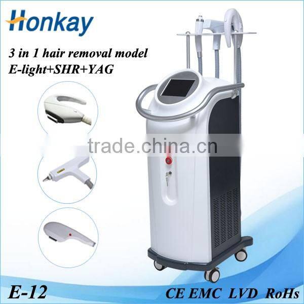 2016 new design shr elight yag multifunction machine for beauty salon use