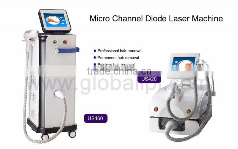 Globalipl micro channel diode laser 808 nm diode laser hair removal machine
