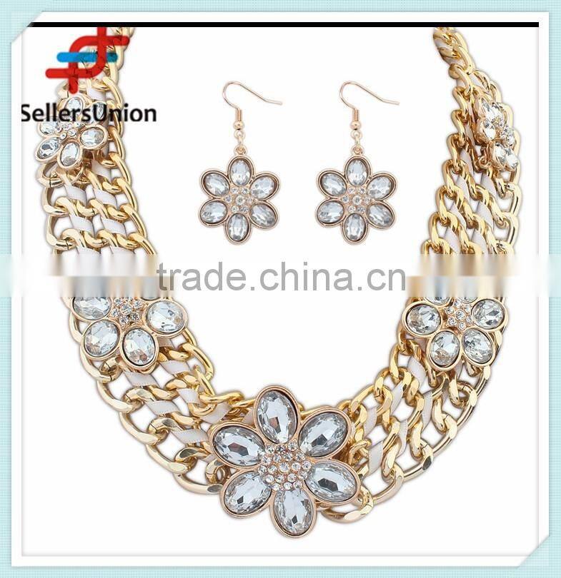 No.1 yiwu & ningbo exporting commission agent wanted fashion luxury costume heavy african jewelry sets necklace set