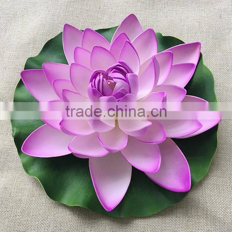 LLT001 festival holiday decoration floating purple water lily flowers