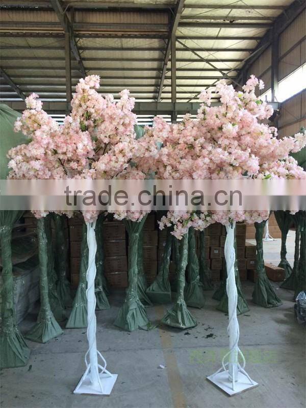 Artificial indoor silk pink cherry blossom tree in different size