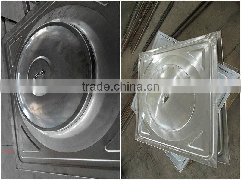 Popular type welding 304 316 stainless steel water storage tank with 1000 litre