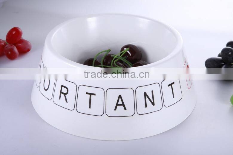 2016 New design crown shape melamine pet bowl for you loving kitty wire feeder