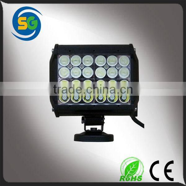 72w High Power 4 row led light bar Off road SUV led light bar for sidewinders
