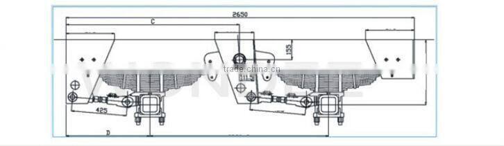 China Mechanical Suspension for Semi Trailer