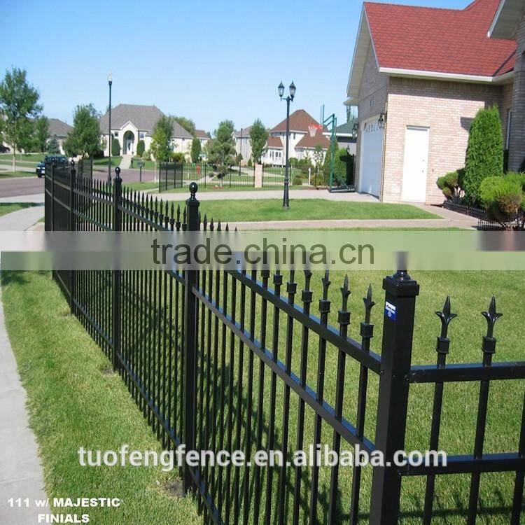 Without welding Maintenance free coating Galvanized steel Lawn fencing with Flexible Design