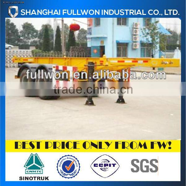 2 AXLE CONTAINER TRANSPORT TRUCK TRAILER