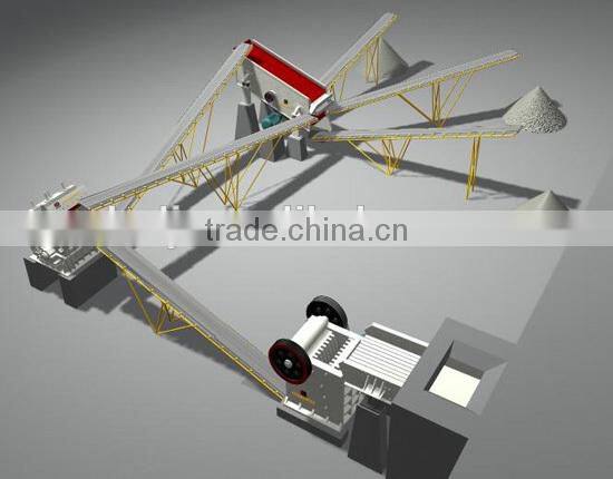 artifical sandstone crushing and screening plant