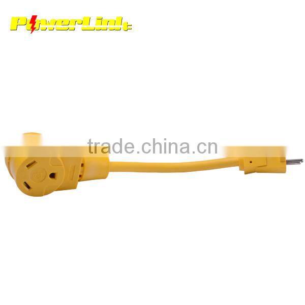 H70069 RV adapter, 12" 30A male to 50A female 10/3 STW