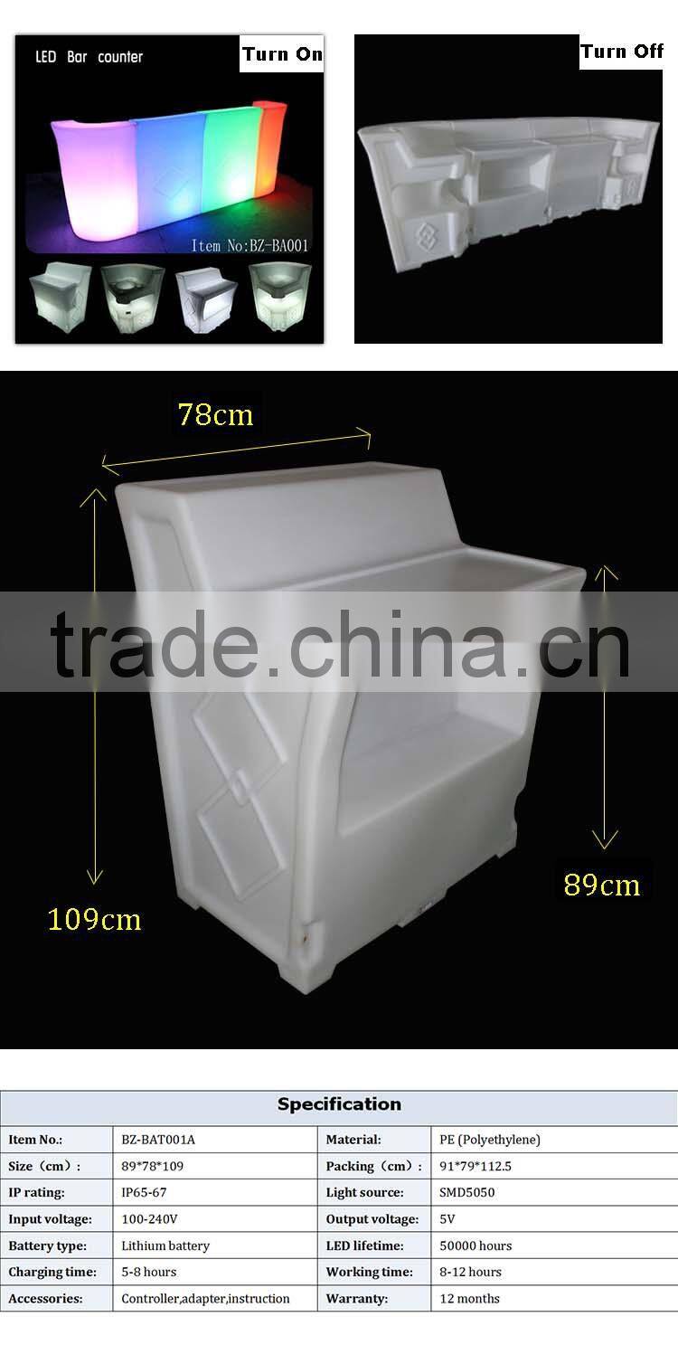 rechargeable led table led cocktail table led bar table acrylic tables with battery