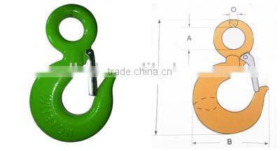 Wells Forged red Eye Hook with Latch